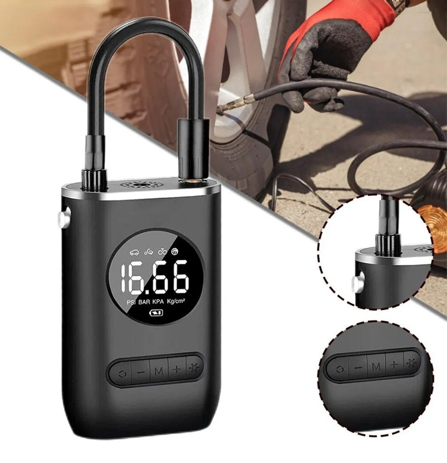 Inflador De Llantas Portable Compresor Carro Moto Balon