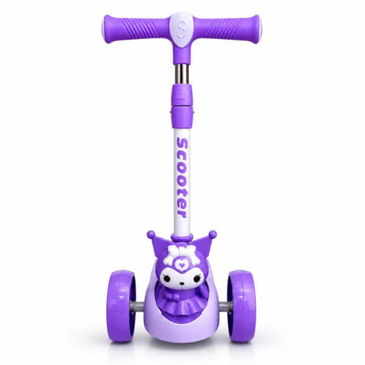 Juguete Monopatín Diseño Kuromi Para Niños Scooter Patineta