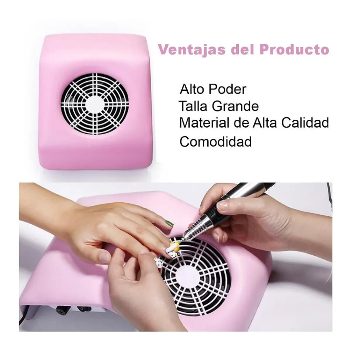 Extractor Polvo Uñas Limpiador Manicura