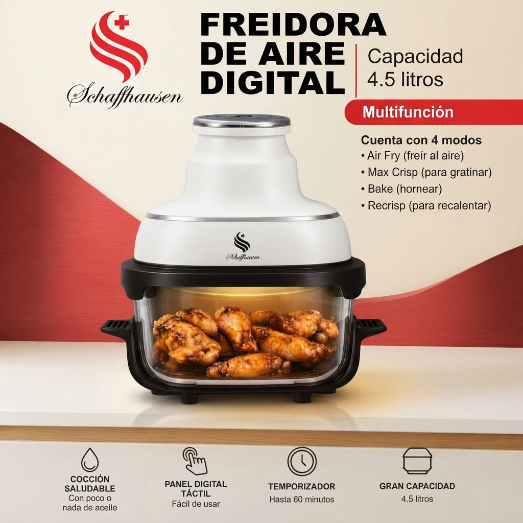 Freidora de Aire Digital Crispy 4.5L