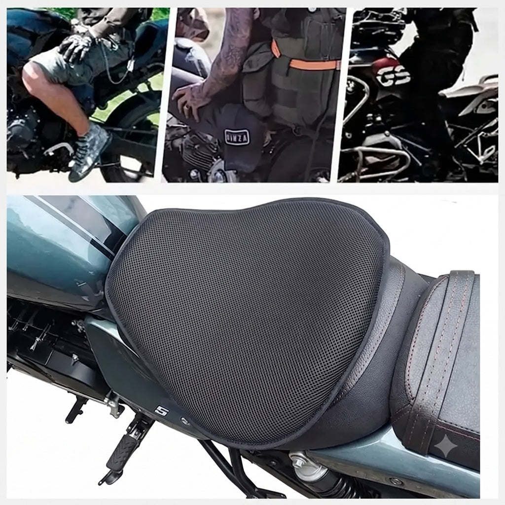 Cojín Silicona En Gel Universal Para Moto Impermeable +funda