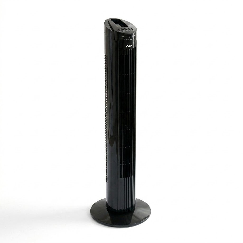Ventilador de Torre Silencioso NIA 80 cm Con Control Remoto Temporizador y 3 Velocidades