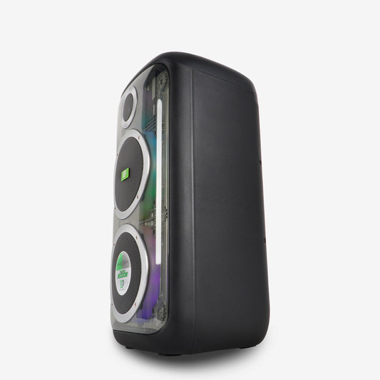 Cabina De Sonido Portátil DIPAOER Pulse DP-2612 Doble Woofer LED RGB