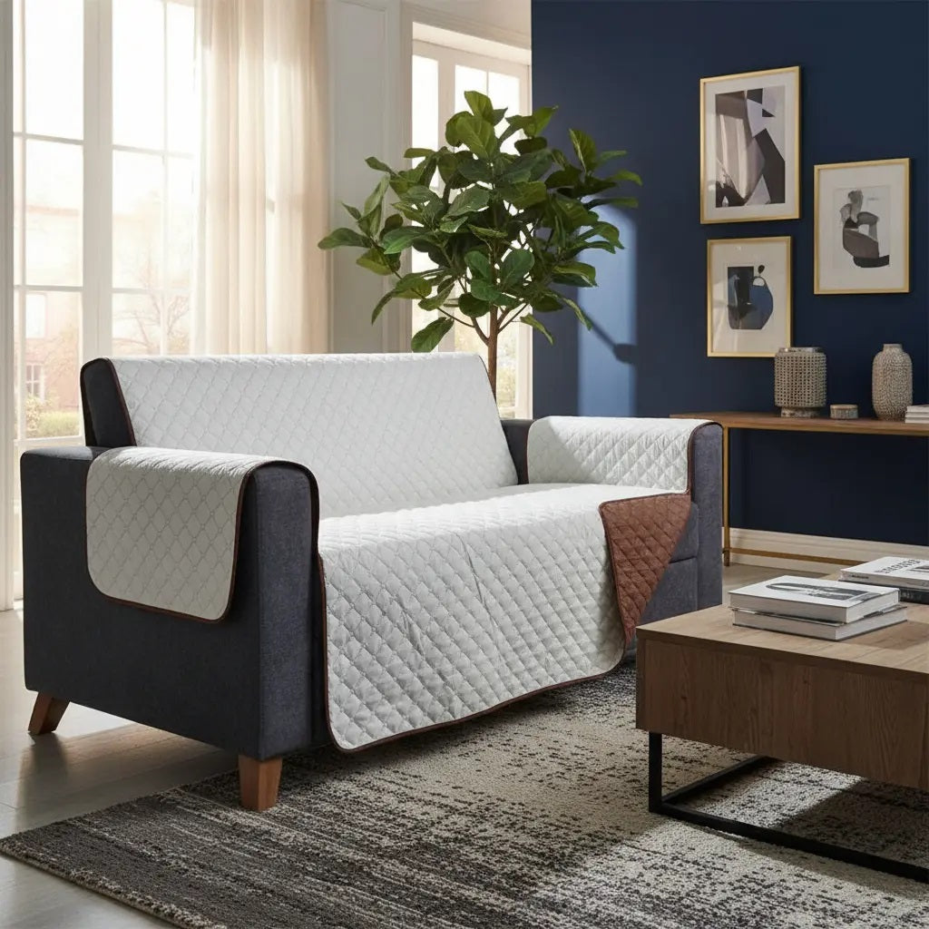 Protector Sofa, Forro, Mueble, Doble Faz 3 Puestos