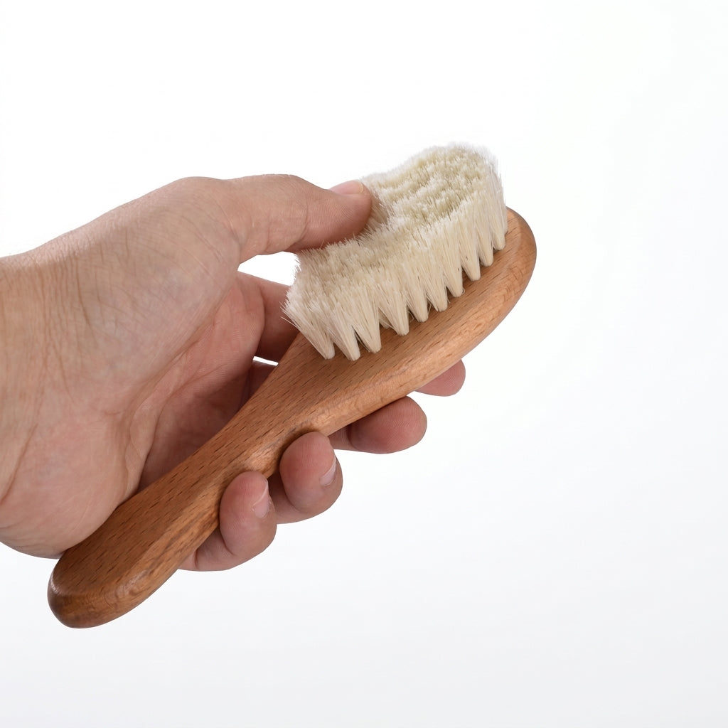 Set Cepillo y Peine de Bambú para Bebé | Cuidado Anti-Frizz y Cuero Cabelludo Delicado