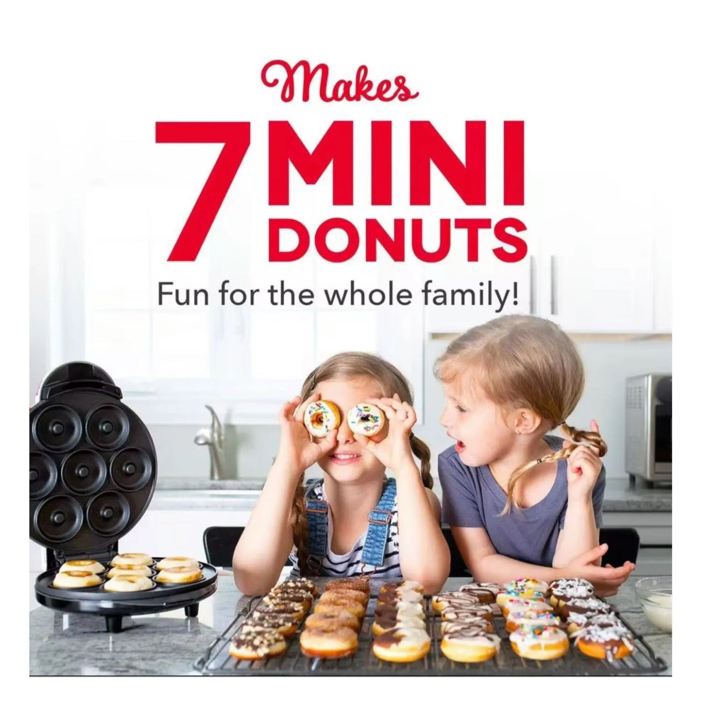 Maquina Mini Donas X7 Antiadherente Donut Maker Reposteria
