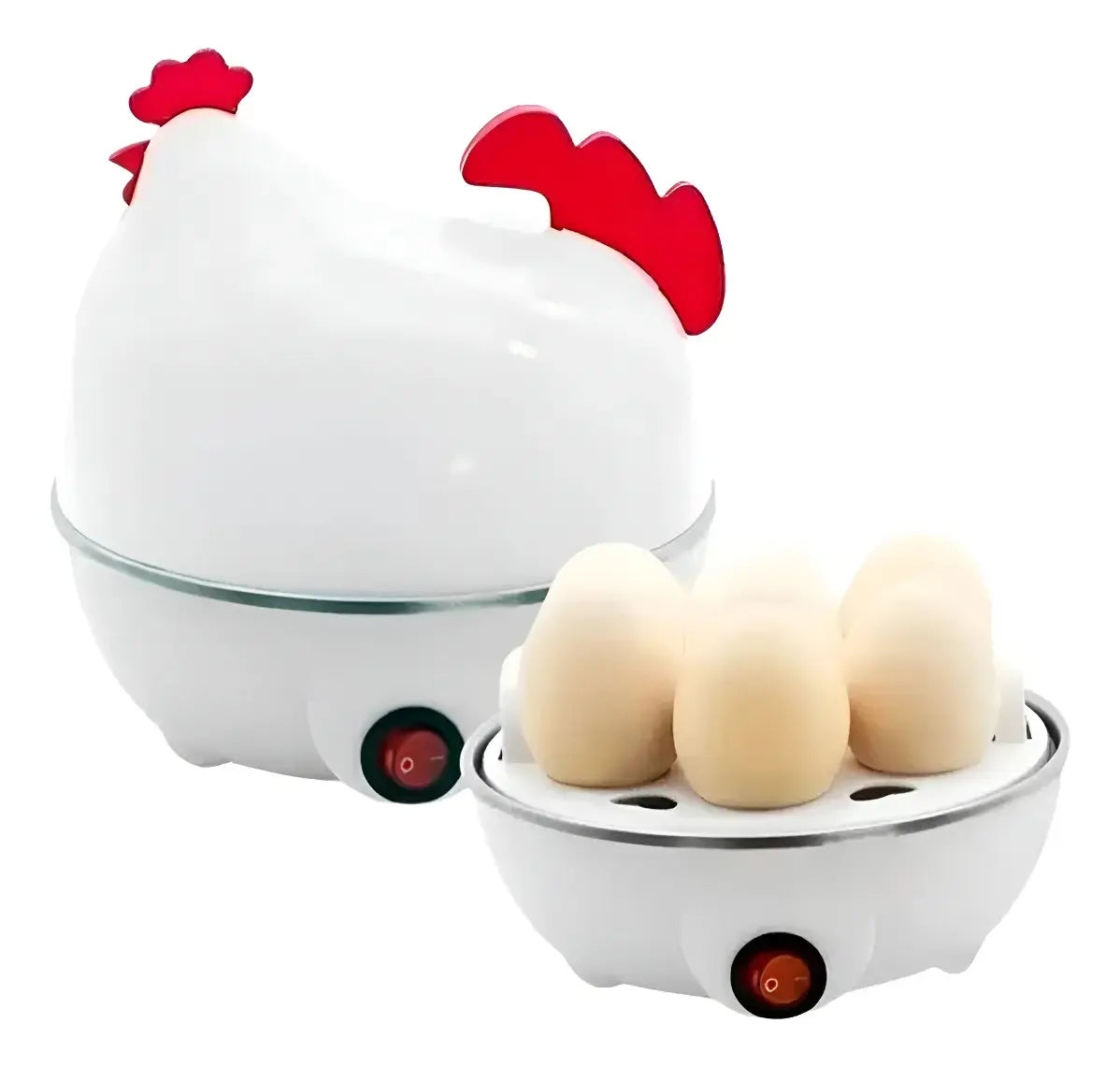 Hervidora De 7 Huevos Eléctrica En Forma De Gallina Al Vapor