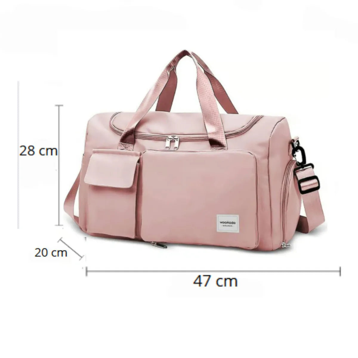 Morral Deportivo Textil Rosado Morral Gimnasio Viaje Ligero