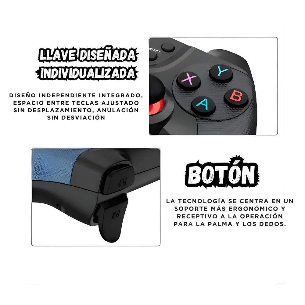 Combo Set De Doble Control Gamer Inalámbrico 2.4G USB Joystick