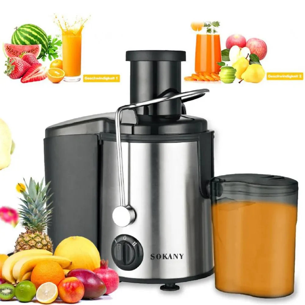 Extractor De Jugos Automatico Frutas Y Verduras Sokany