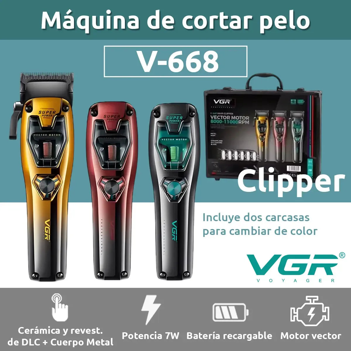 Cortadora VGR V-668 Motor Vectorial 11000 RPM