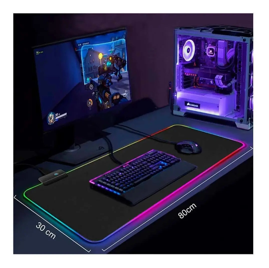Mouse Pad Gamer XL AOAS S4000 – Pad Mouse 30x80cm Con Bordes Cosidos