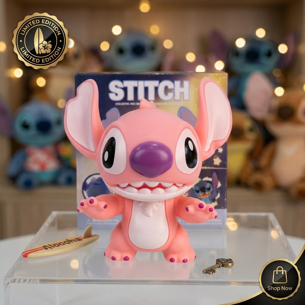 Set Coleccionable Stitch & Ángela (Rosa y Azul) – Edición Limitada