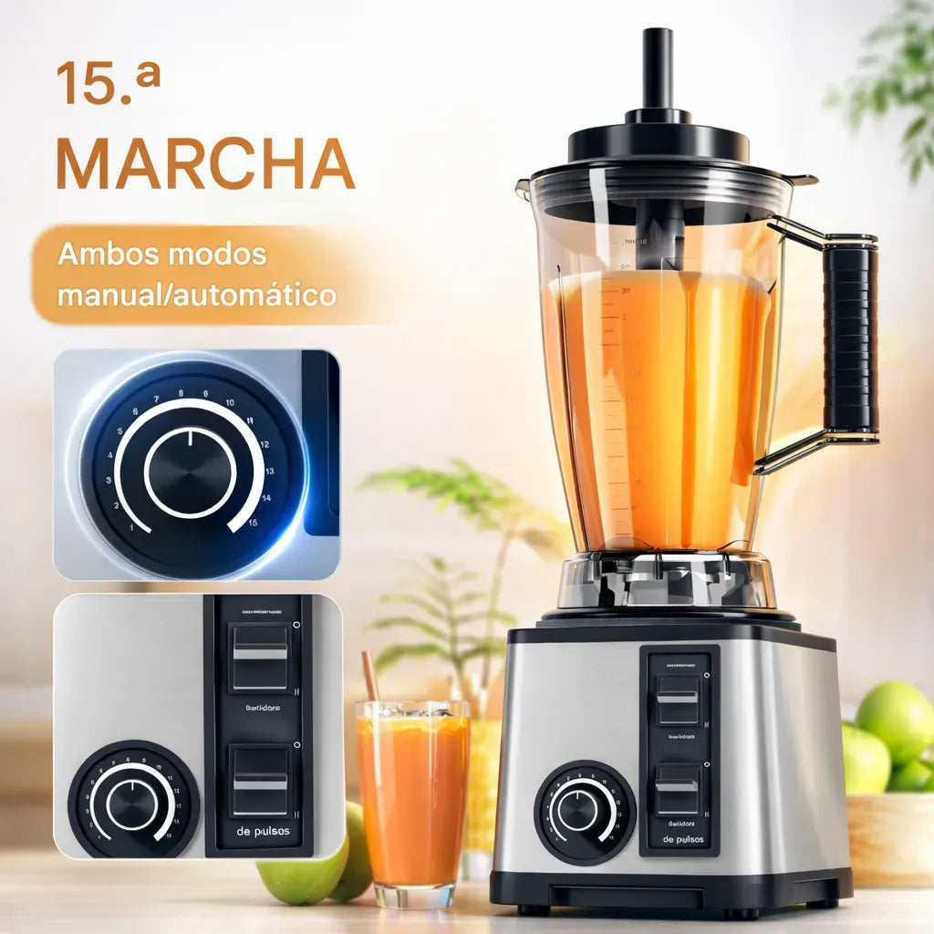 Licuadora Profesional 8 en 1 Bardefu 2.5 Litros 9500W de Potencia Extrema
