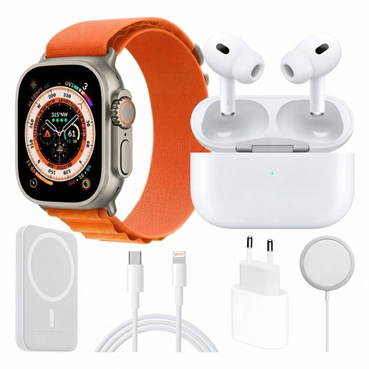 Combo Reloj Smartwatch X8 + Audifonos + Cargador + Power + Magsade