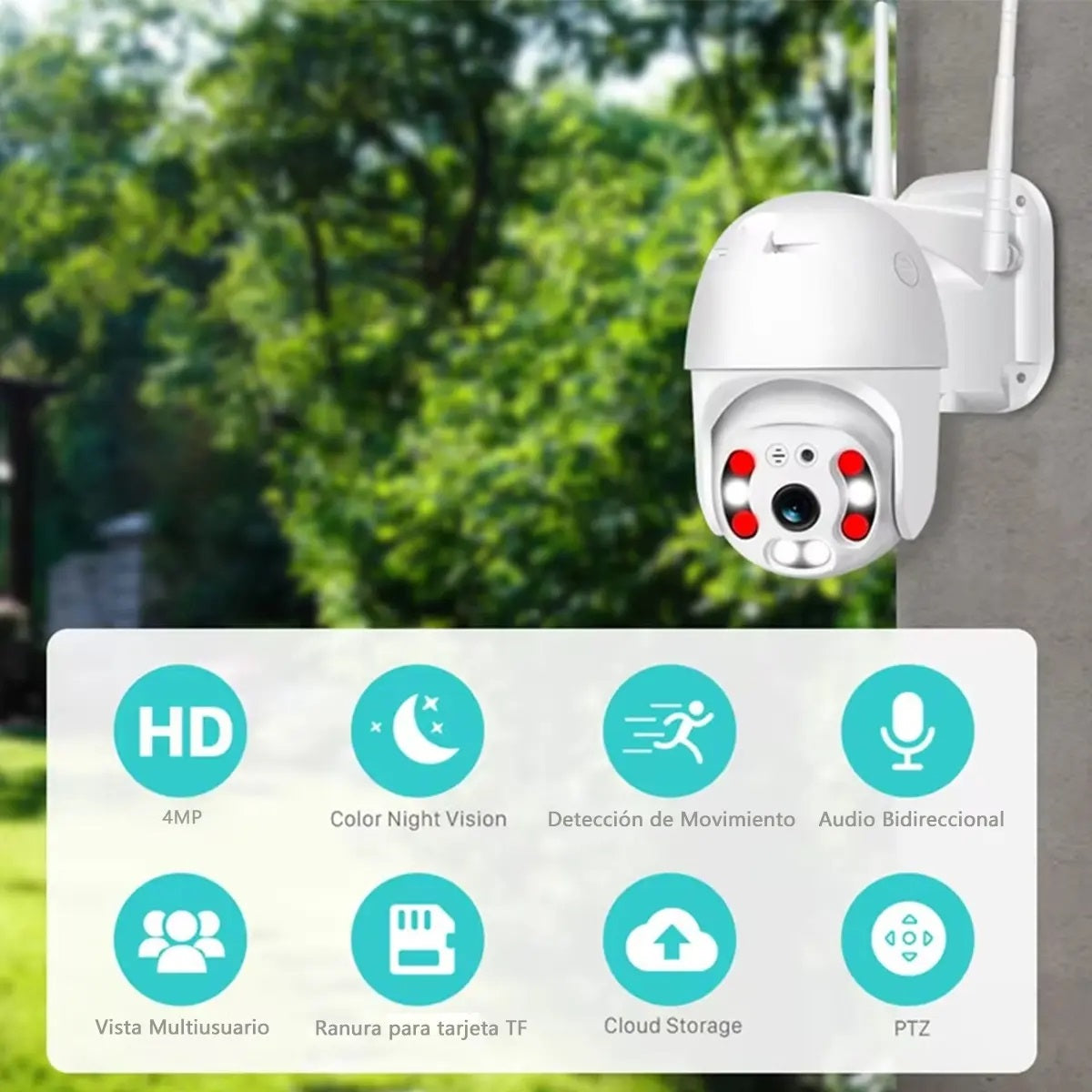 Camara De Seguridad Para Uso Exterior Ip Wi Fi Tipo Domo