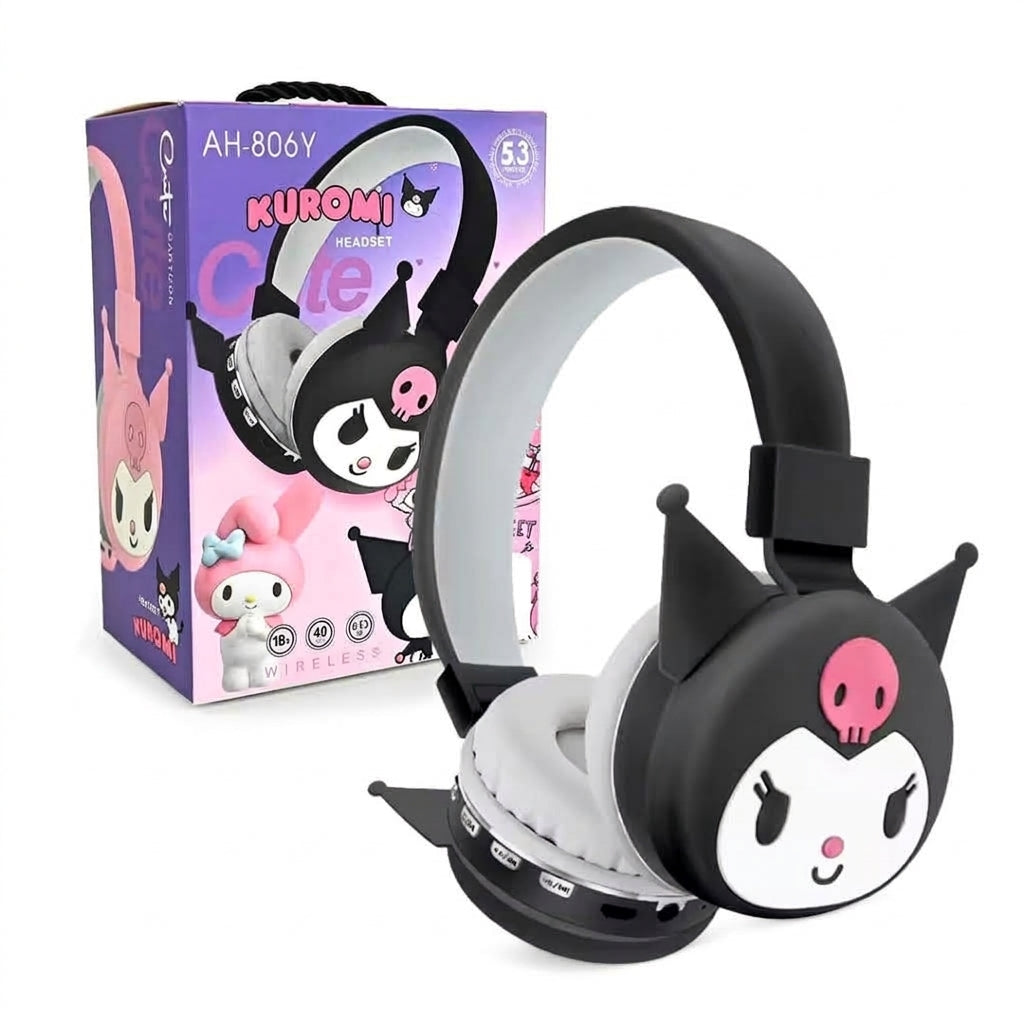 Auriculares Kuromi Bluetooth AH-806Y Color Negro