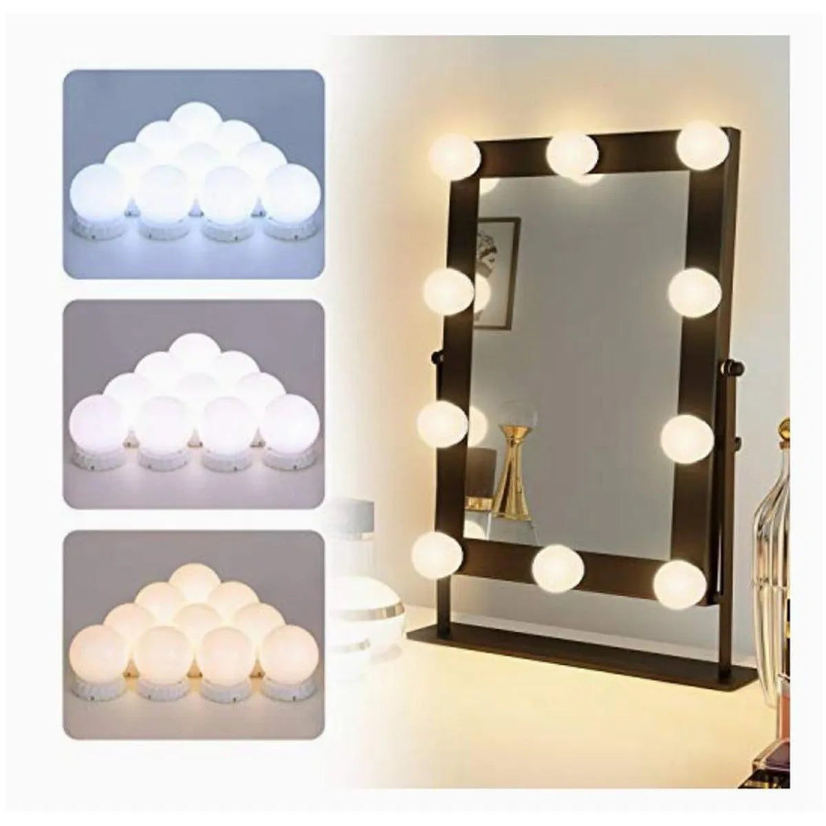 Luces Led Para Espejo Extension 10 Tocador Multifuncional 3 Tonos