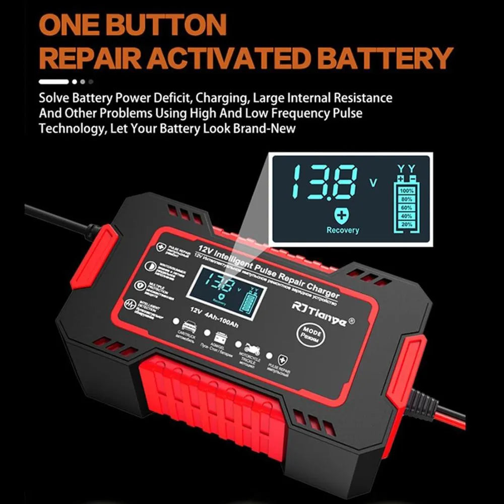 Iniciador Bateria Cargador Bateria Portatil Iniciador Carro Moto Pantalla Lcd
