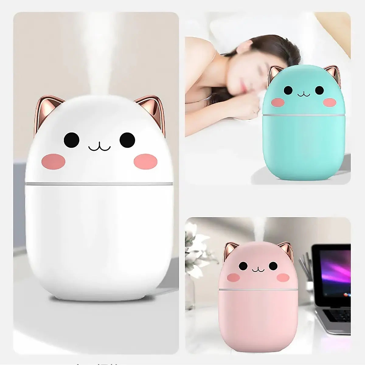Humidificador DifusorDe Aire Acondicionado Aromático White Cat