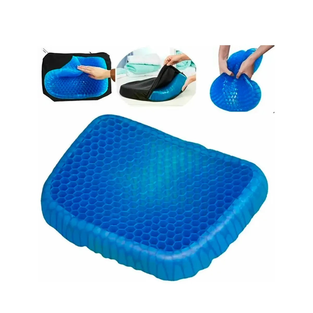 Cojín Silicona Gel Flexible Transpirante + Funda Protectora.