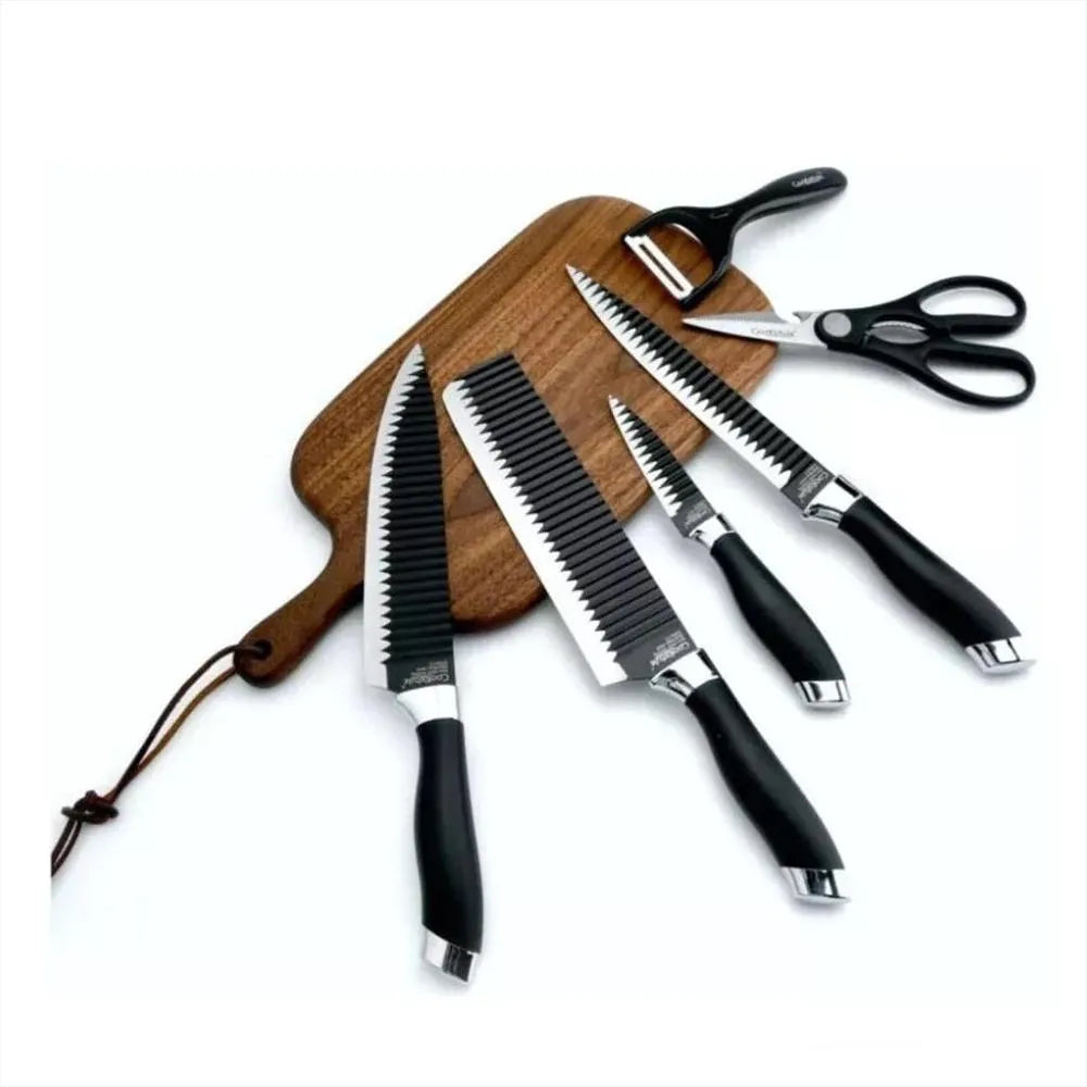Set De Cuchillos De Cocina 6 Piezas Ergonómicos Profesionales