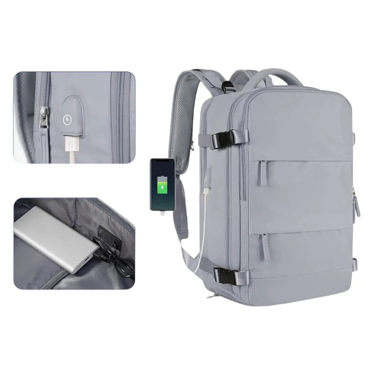 Maleta Morral Viajero Multiusos Amazon Gris