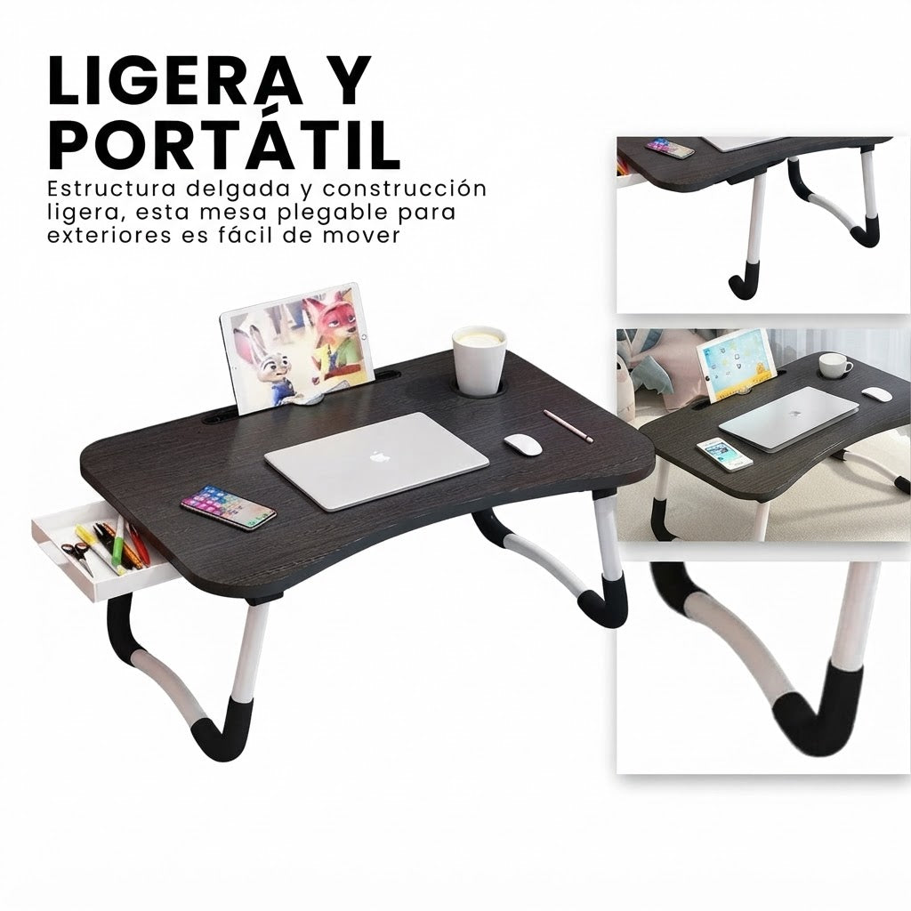 Mesa Plegable Portátil Para Portátil O Cama, Escritorio Multiusos