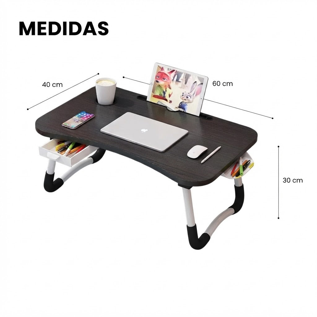 Mesa Plegable Portátil Para Portátil O Cama, Escritorio Multiusos