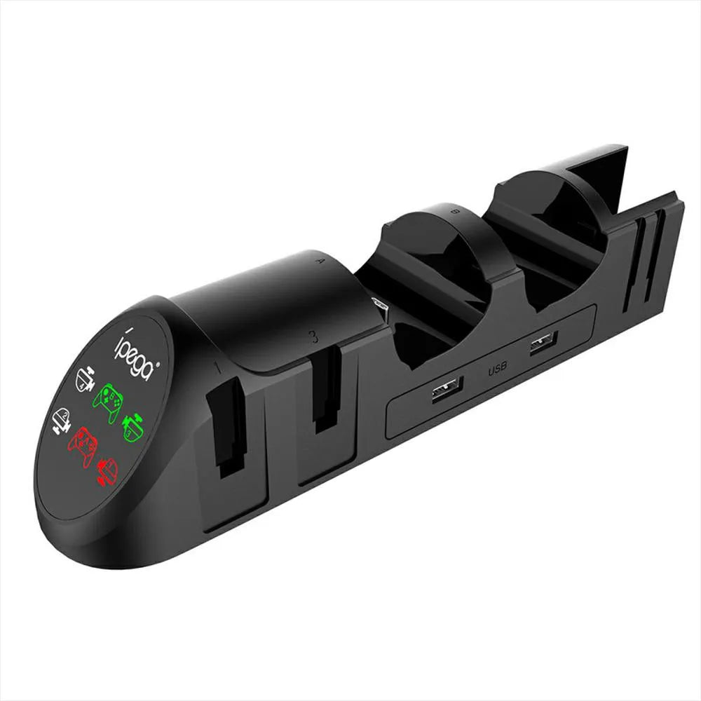 Base Doble Cargador Controles Nintendo Switch Tipo C Pg 9187