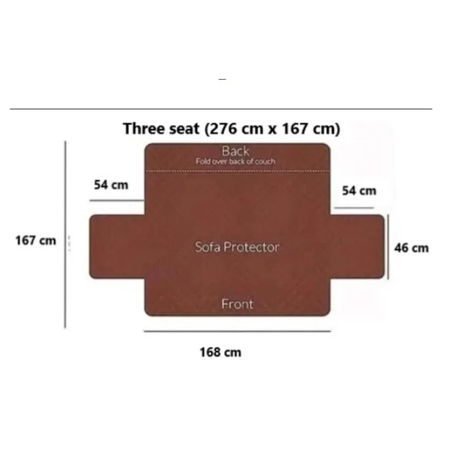 Protector Sofa, Forro, Mueble, Doble Faz 3 Puestos