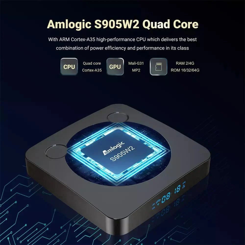 TV Box G96 Smart 4K – 4Gb Ram + 32Gb Akmacenamienti Dual WiFi