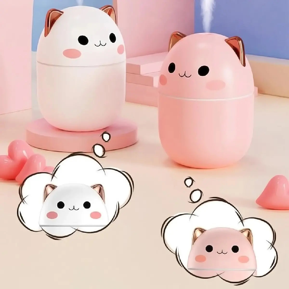 Humidificador DifusorDe Aire Acondicionado Aromático White Cat