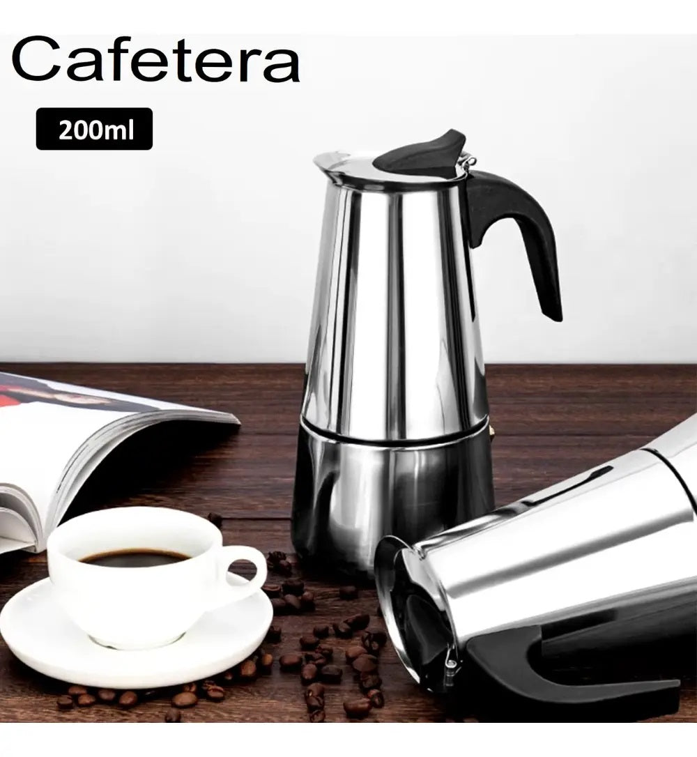 Cafetera Italiana Espresso Maker Acero Quirurgico 9 Tazas