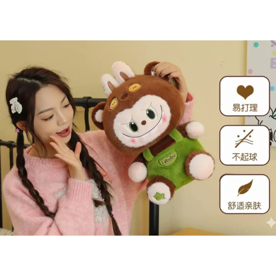 Peluche Labubu De Overol Con Manta