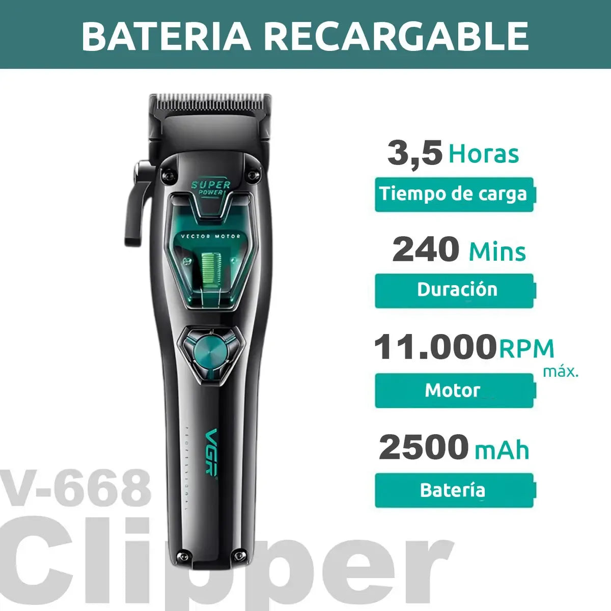 Cortadora VGR V-668 Motor Vectorial 11000 RPM