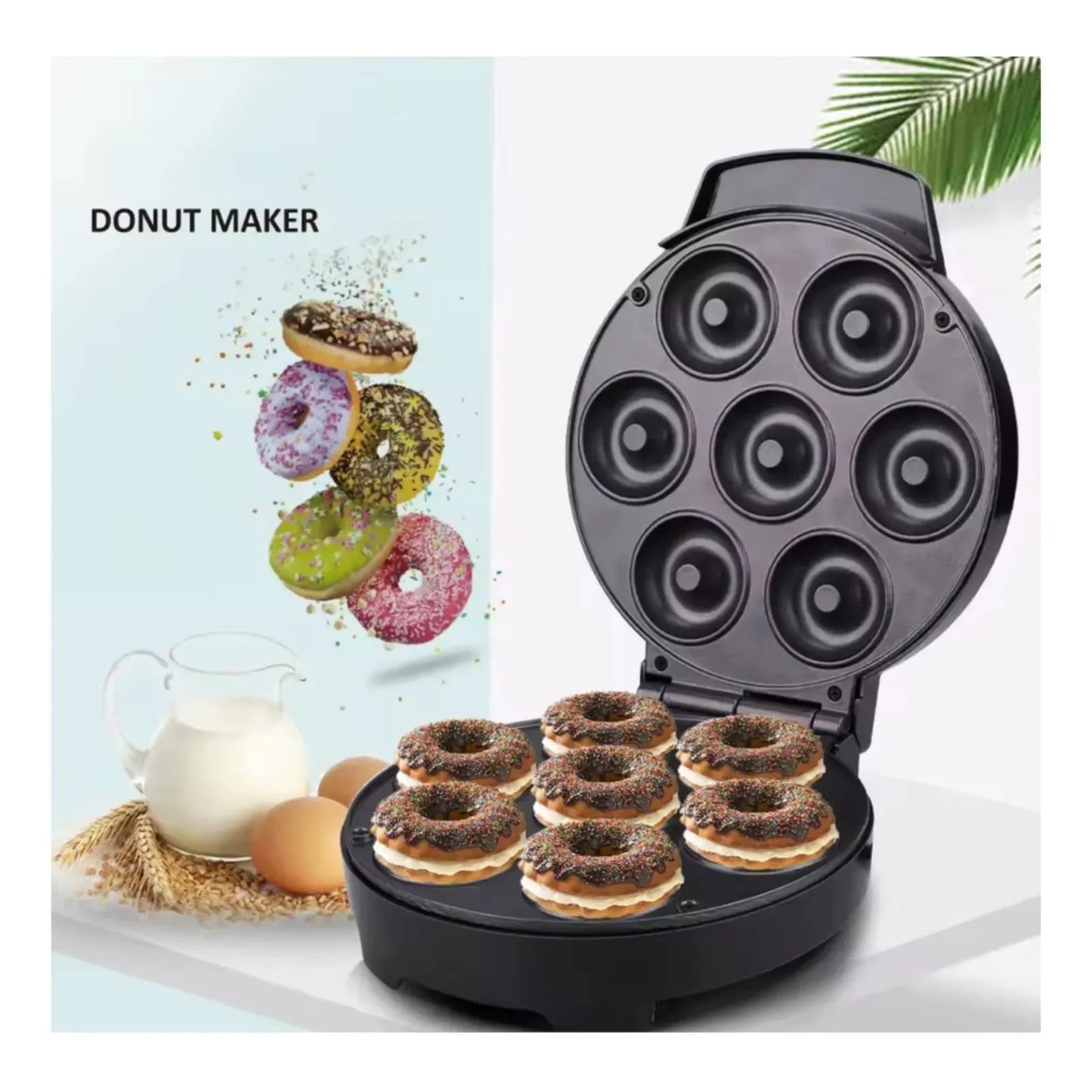 Maquina Mini Donas X7 Antiadherente Donut Maker Reposteria