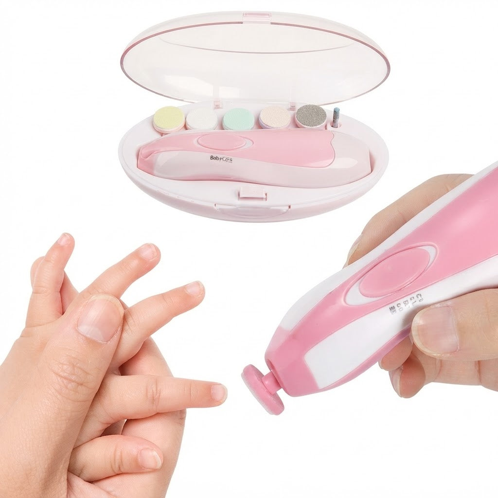 Lima De Uñas Eléctrica Para Bebe Rosa
