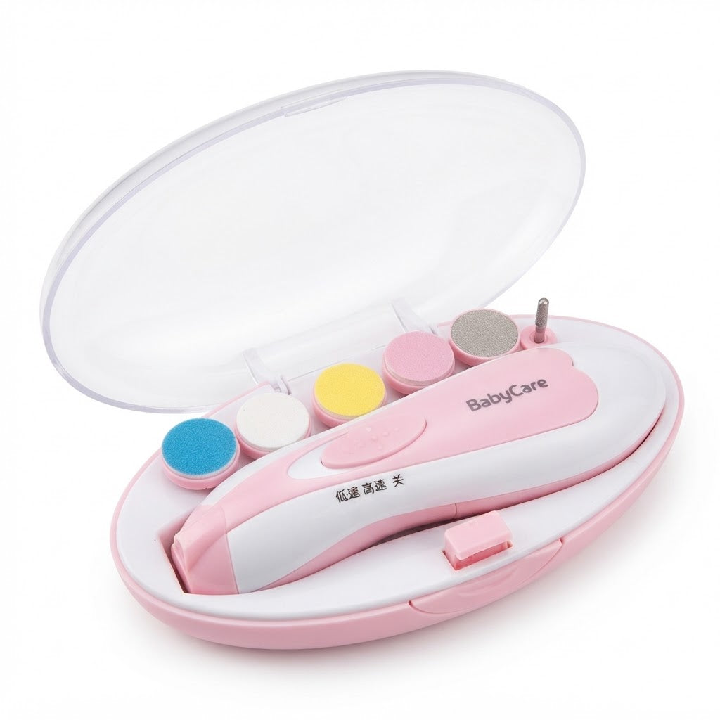Lima De Uñas Eléctrica Para Bebe Rosa