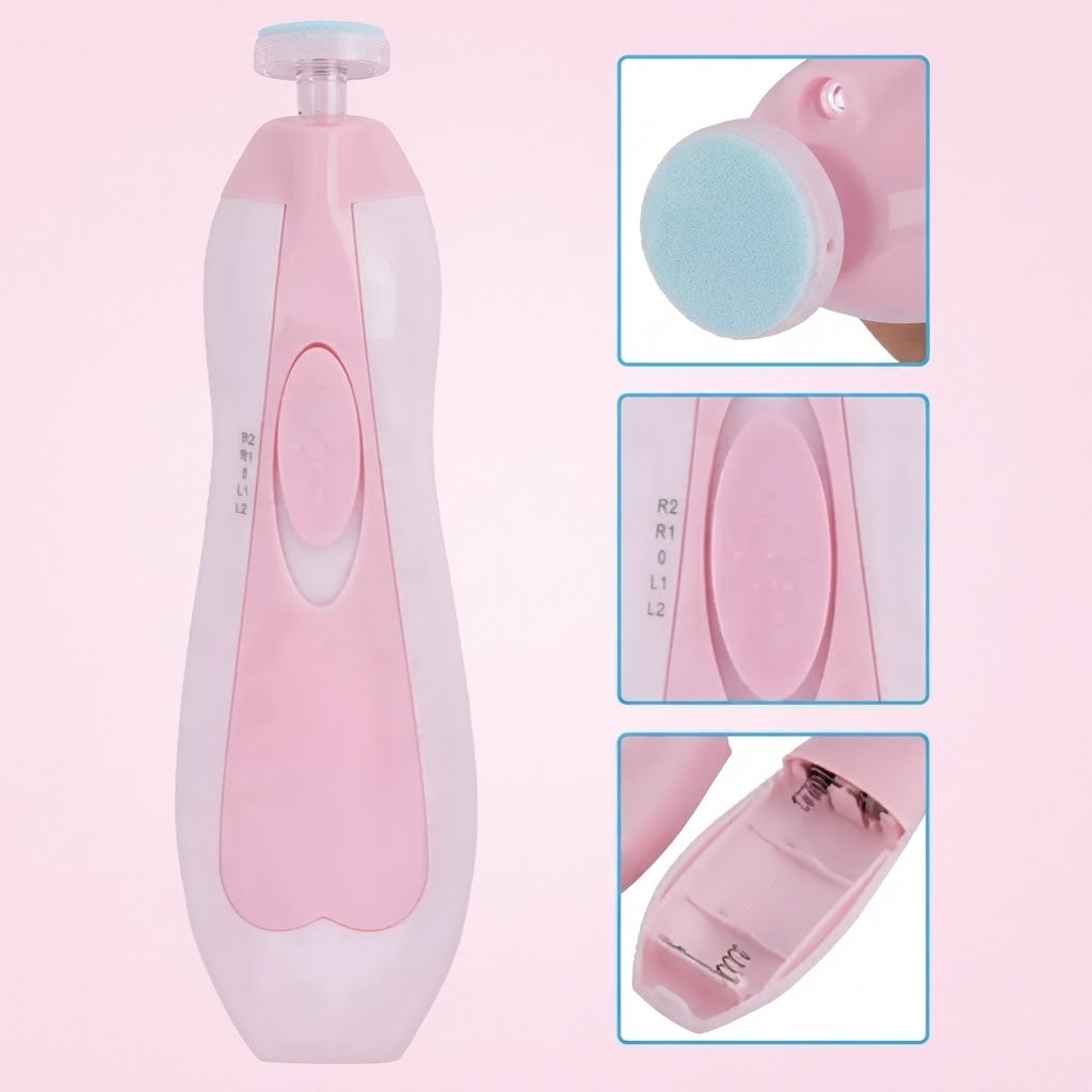 Lima De Uñas Eléctrica Para Bebe Rosa