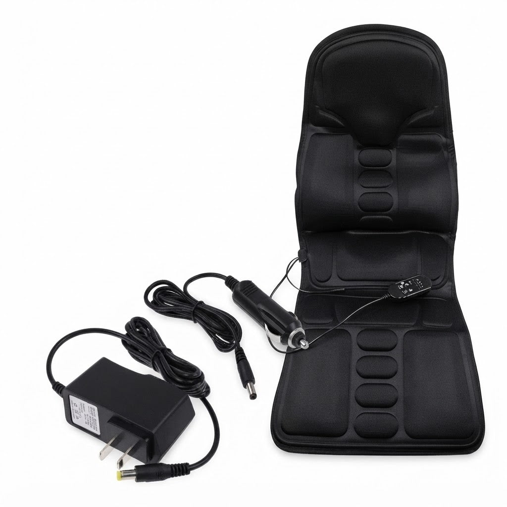 Silla Masajeadora Relajante Para Carro Y Hogar 12v 110v