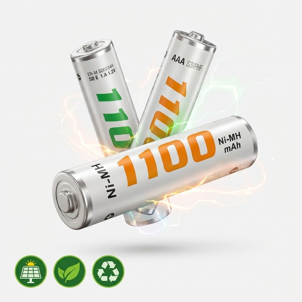 Pilas Recargables Aaa X 2 1100mah Baterías Ironbat