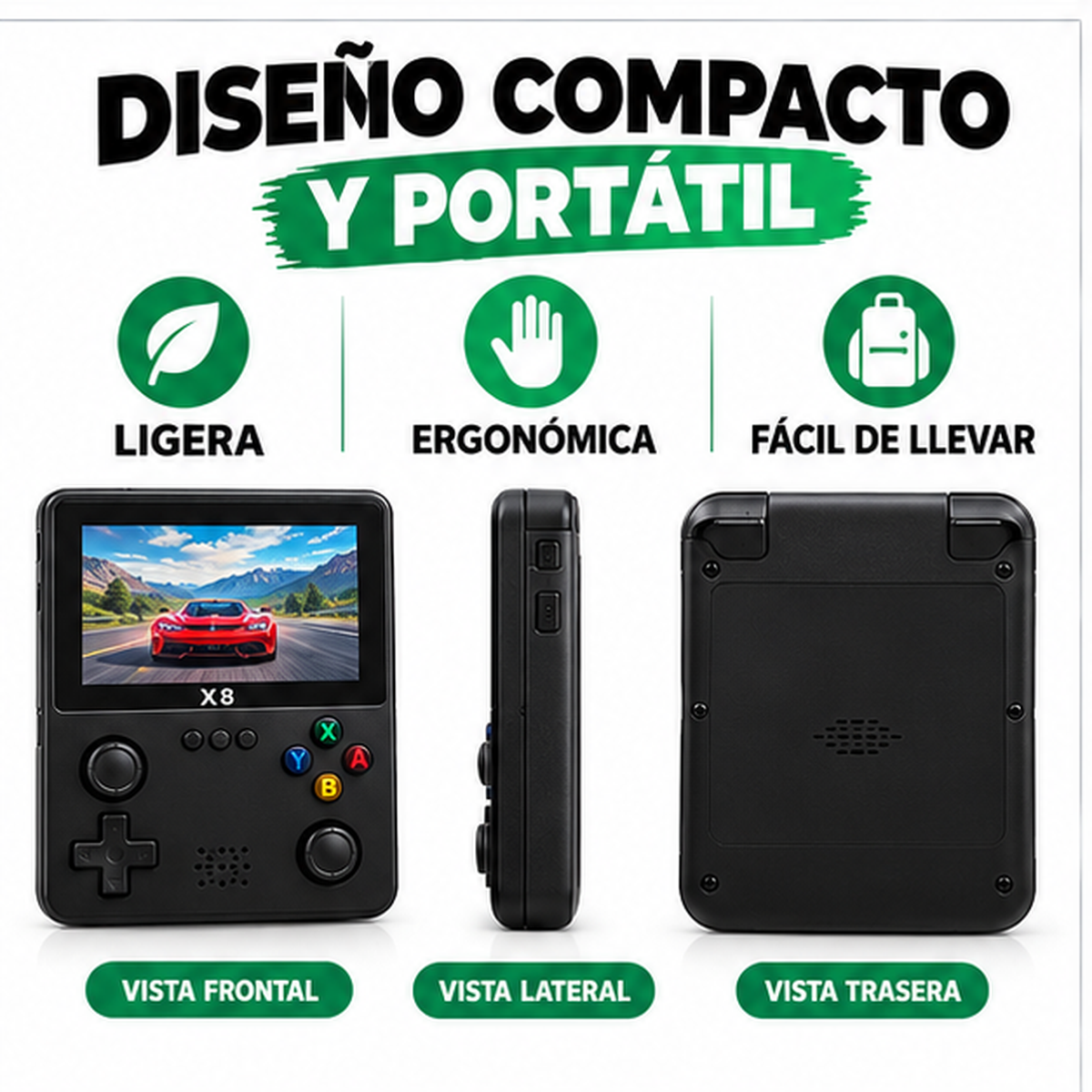 Consola Retro Portátil X8 Arcade