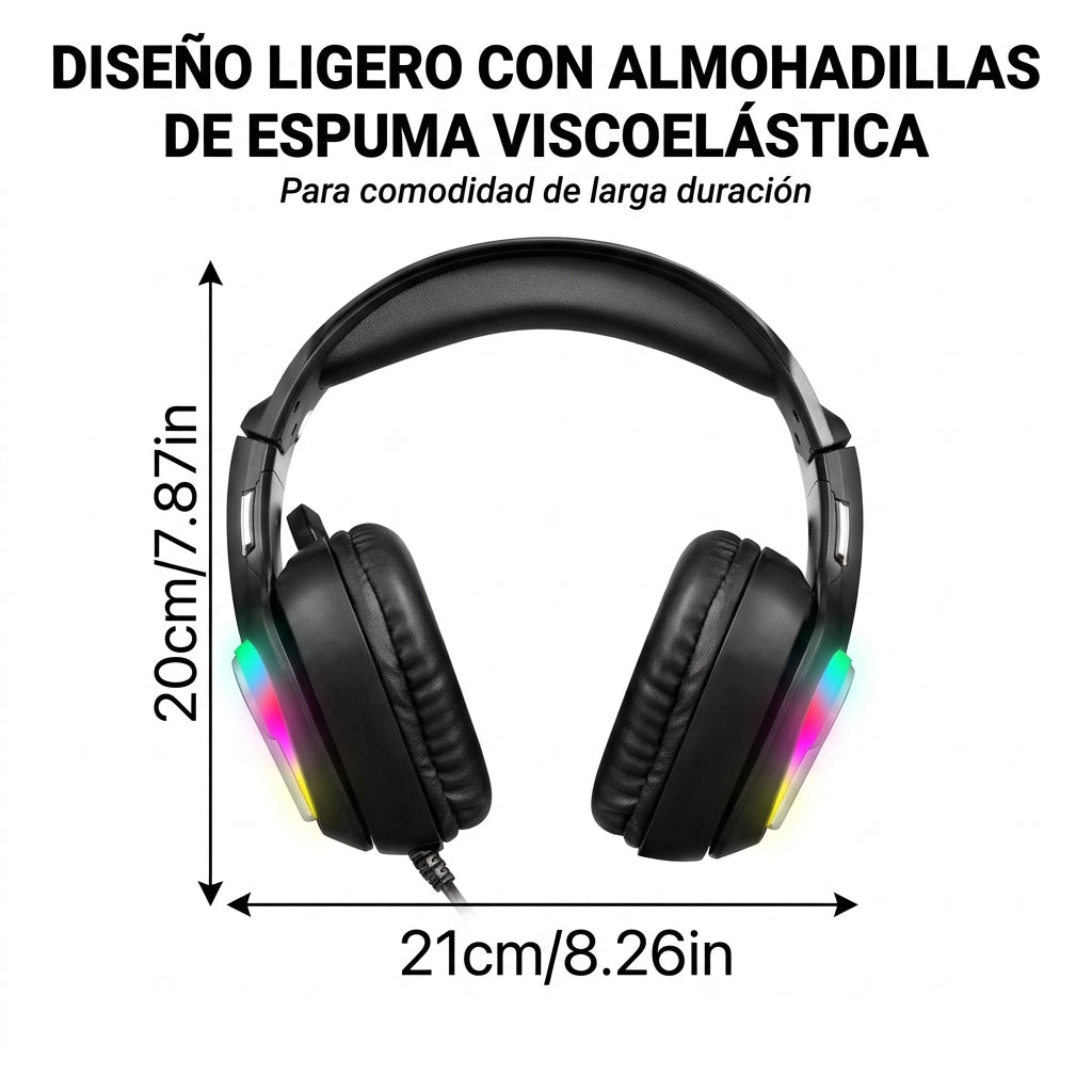 Audífonos G4100 Rgb Usb 5mm Con Mic Para Pc Y Laptop