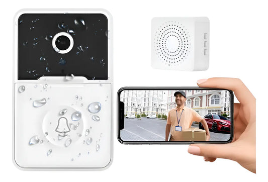 Timbre Inteligente Wi-Fi DTS X9 Negro Con Cámara Y Micrófono Inalámbrico