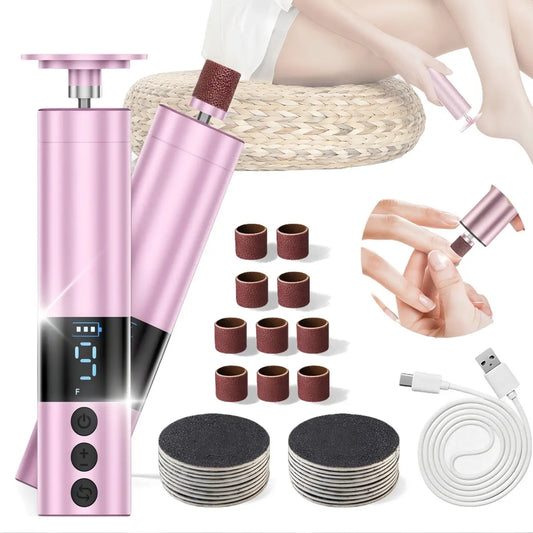 Flexiverse Recargable Removedor De Callo Lima Para Pies+taladro De Uñas