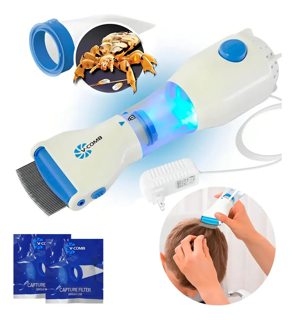 Aspiradora Peine Eléctrico Removedor de Piojos Y Liendres V-COMB | 110V