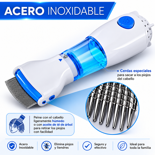 Aspiradora Peine Eléctrico Removedor de Piojos Y Liendres V-COMB | 110V