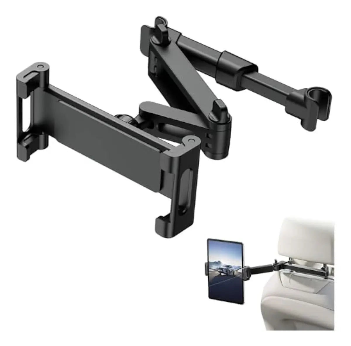 Soporte para Tablet de Auto MXSIMEDARBY con Pinza, 360° y Antivibración, para 4.7 a 12.9" en Asiento