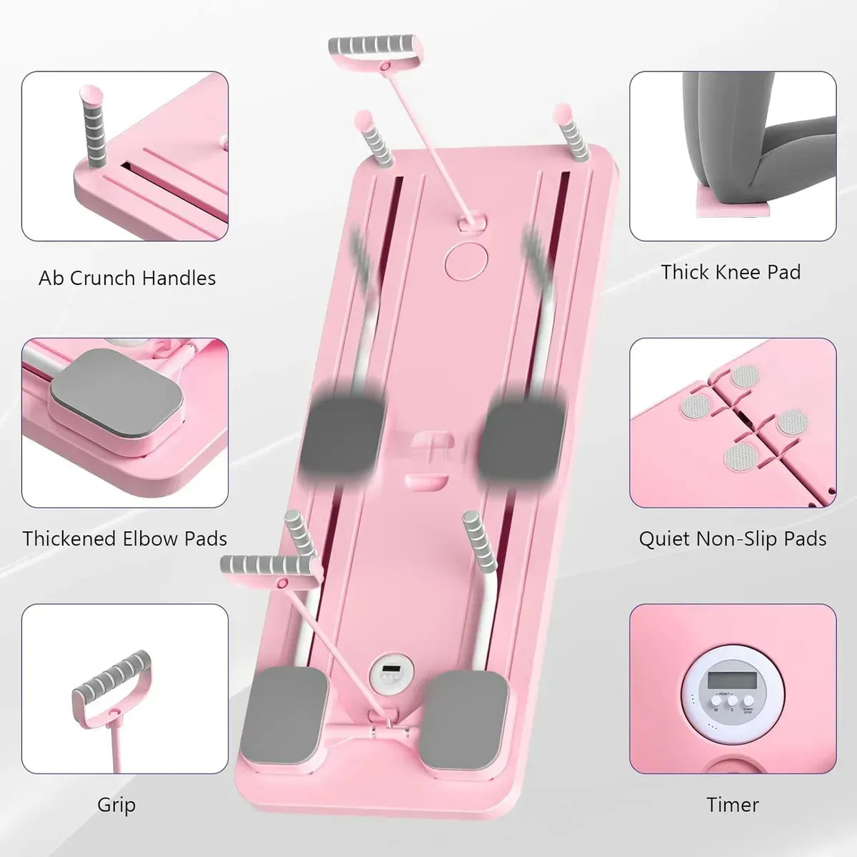Tabla De Pilates Ejercicios Multifuncional Plegable Portatil